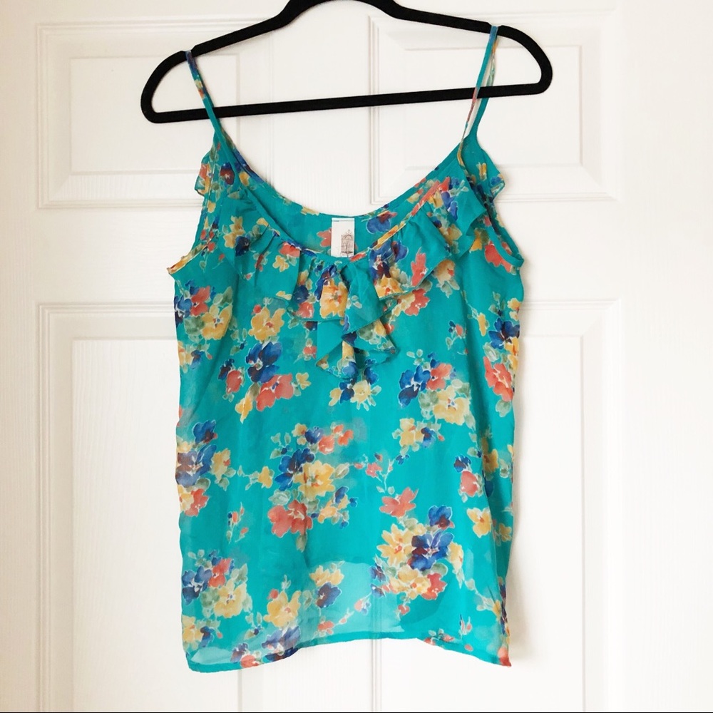Francesca’s Blue Floral Top